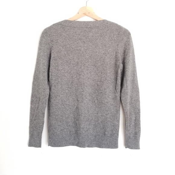 Elena Solano 100% 2-PLY Cashmere Gray Sweater Sm - Picture 2 of 6